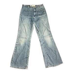 Billy Womens Jeans 29 x29.5 Vintage Retro Style Boot Cut Leg Casual Comfy